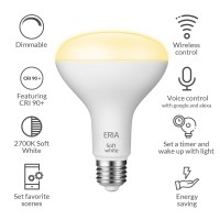 Eria Zigbee Soft White Br30 Smart Flood Light, Hub Required, Compatible With Alexa, Google Assistant, Philips Hue, Smartthings, And Zigbee Hubs (2-Pack)