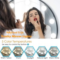 Assemer Led Vanity Mirror Lights Makeup Light With 10 Dimmable Light Bulbshollywood Style Mirror Lights For Vanity Table Dress