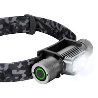 Slonik Rechargeable Headlamp For Adults - 1000 Lumens Super Bright 60 Ft Beam Led Flashlight - Lightweight, Heavy-Duty, Ipx8,Waterproof Hard Hat Light - Camping Gear, Running Headlight, Camo