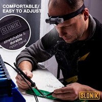 Slonik Rechargeable Headlamp For Adults - 1000 Lumens Super Bright 60 Ft Beam Led Flashlight - Lightweight, Heavy-Duty, Ipx8,Waterproof Hard Hat Light - Camping Gear, Running Headlight, Camo