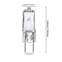 Deezio Xenon Lamp 110 130V 50W Xenon Light Bulbs 50-Watt 650 Lm, 120-Volt G8 Base, Pack Of 10