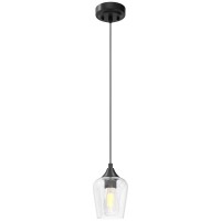 Vonluce Black Pendant Light For Kitchen Island Pendant Light Fixture Whanging Cord For Bedroom Hallway Kitchen Pendant Ligh