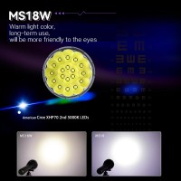 Imalent Ms18 Brightest Flashlight 100,000 Lumens, Led Flashlight 18Pcs Xhp70 2Nd Leds, Rechargeable Powerful Torch Long Throw Up To 1350 Meters, With Oled Display And Built-In Cooling Tools