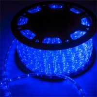 Gdy 150 Ft 2 Wire Led Rope Lights, 110V Christmas Lights Waterproof Indoor Outdoor Use For Backyard Party Christmas Thanksgiving Decoration(Blue)