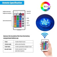 Tepenar Submersible Led Lights With Remote Waterproof Hot Tub Lights Battery Operated Pumpkin Lights 16 Color Changing Jacko