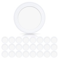 Ecoeler 24 Pack 6 Inch Led Flush Mount Disk Downlight 165W 3000K Warm White 1000Lm Hardwire 46 Junction Box Or Recessed