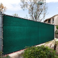 Royal Shade Custom Size 6 X 164 Green Fence Privacy Screen Windscreen Cover Netting Mesh Fabric Cloth Cable Zip Ties Include