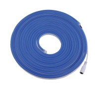 Rextin 164Ft Dimmable Blue Led Light Strip Flexible Silicone Led Neon Rope Lights Dc12V Ip67 For Diy Indoor Outdoor Sign Lett