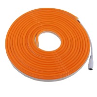 Rextin 164Ft Dimmable Orange Led Light Strip Flexible Silicone Led Neon Rope Lights Dc12V Ip67 For Diy Indoor Outdoor Sign Le