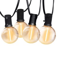 Sunthin Globe Outdoor String Lights, 27Ft Patio Lights With 14 G40 Shatterproof Led Bulbs(1 Spare), Waterproof Hanging Lights String For Outside Backyard, Porch, Deck, Party, Garden