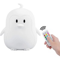 Tekemai Night Light Led Cute Silicone Lamp Bedside Lamp Animal Light 9 Colors Changingusb Rechargeableremote Controldimma