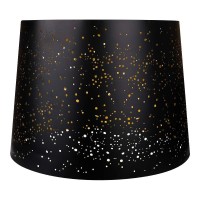 Metal Etching Process Large Lamp Shades, Alucset Drum Big Lampshades For Table Lamp And Floor Light, Sky Stars Design, 12X14X10 Inch, Spider (Starry Sky)