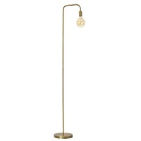 Obright Industrial Floor Lamp For Living Room, Metal Lamp, E26 Socket, 70 Inches, Minimalist Design For Decorative Lighting, Stand Lamp For Bedroom, Office, Dorm, Gold