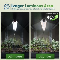 Freelicht 1 Pack 4Ft Led Grow Light , 60W (350W Equivalent), Sunlike Full Spectrum Integrated Plant Light For Hydroponic Indoor Plant Seedling Veg And Flower, Plug In With On/Off Switch