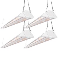 Freelicht 4 Pack 4Ft Led Grow Light 60W 350W Equivalent Sunlike Full Spectrum Integrated Plant Light For Hydroponic Indoor P