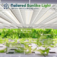 Freelicht 4 Pack 4Ft Led Grow Light 60W 350W Equivalent Sunlike Full Spectrum Integrated Plant Light For Hydroponic Indoor P