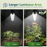 Freelicht 4 Pack 4Ft Led Grow Light 60W 350W Equivalent Sunlike Full Spectrum Integrated Plant Light For Hydroponic Indoor P