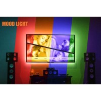 Pangton Villa Led Strip Lights, 14.3Ft For 65-75In Tv, Usb Led Tv Backlight Kit With Remote - 16 Color Changing 5050 Leds Bias Lighting For Hdtv