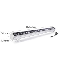 Jsn&Pc Led Wall Washer 24W 39.4 Inches Lighting Bar Ip65 Waterproof Outdoor Light For Advertising Boards, Billboard,Building Commercial Lighting (White 5000-5500K)