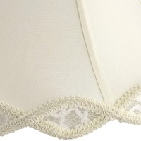 Cream Scalloped Gallery Medium Bell Lamp Shade 7