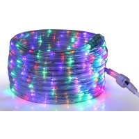 Tupkee Led Rope Light Multi-Color - For Indoor And Outdoor Use, 24 Feet (7.3 M) - 10Mm Diameter - 144 Led Long Life Bulbs Rope Tube Lights