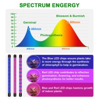 Ezorkas Grow Light, 80W Tri Head Timing 120 Led 9 Dimmable Levels Plant Grow Lights For Indoor Plants With Red Blue Spectrum, Adjustable Gooseneck, 3 9 12H Timer, 3 Switch Modes