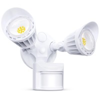 Saatly Led Security Lights Motion Sensor Outdoor Light Motion Detector Flood Light 20W 2000Lm 5000K Ip65 Waterproof Adjust