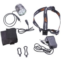 Securitying 2500Lm 3 Modes Bike Headlight, Waterproof 5 Leds Bicycle Light, Mountain Bike Front Light Headlamp Bike Light + 8.4V Rechargeable Battery Pack + Charger For Outdoor Riding