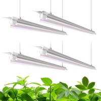 Barrina Led Grow Light 4Ft,168W(4 X 42W, 1000W Equivalent), Full Spectrum, V-Shape With Reflector Combo, Grow Lights For Indoor Plants, Greenhouse, 4-Pack