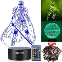 3D Star Wars Night Light, 16 Colors Changing Night Lights With Remote & Smart Touch, Christmas And Birthday Gifts For Kids And Any Star Wars Fans