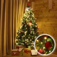 Salcar Christmas Tree Lights, Easy To Install String Lights With 8 Modes, Ul Certified Ultra-Bright Christmas Lights For 7Ft - 12Ft Tree