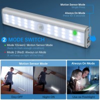 Zeutch Homelife Led Motion Sensor Bars Lights 30Leds Under Cabinet Lighting Build In 1200Mah Rechargeable Battery Stickon Ma