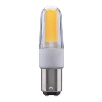 Satco S11214, 4 Watt, 3000K, Clear, Double Contact Bayonet Base, 120-130 Volt, Led Bulb