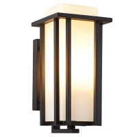 Eeru Large Outdoor Wall Light Exterior Wall Lanterns As Porch Light Fixture, Large Size:15.35