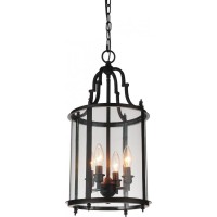 4 Light Drum Shade Mini Pendant With Oil Rubbed Bronze Finish