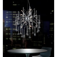 15 Light Chandelier With Chrome Finish