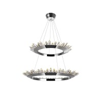 Led Up Chandelier With Polished Nickel Finish