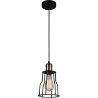 1 Light Down Mini Pendant With Black Finish