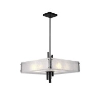 10 Light Chandelier With Black Finish