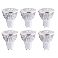 Gu10 Led Bulbs Mr16 Gu10 Base 3W(Equivalent To 25W Halogen Bulbs Replacement) Warm White 3000K Led Spotlight Bulbs,Non-Dimmable,40 Beam Angle,6 Pack