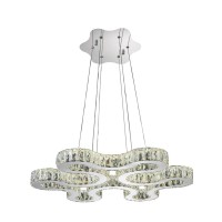 Led Chandelier With Chrome Finish