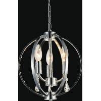 3 Light Up Mini Pendant With Chrome Finish