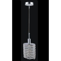 1 Light Down Mini Pendant With Chrome Finish