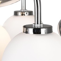 4 Light Flush Mount With Polished Nickel Finish