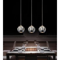 3 Light Multi Light Pendant With Chrome Finish