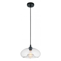 1 Light Down Mini Pendant With Transparent Finish