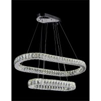 Led Chandelier With Chrome Finish