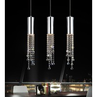 3 Light Multi Light Pendant With Chrome Finish