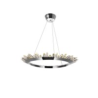 Led Up Chandelier With Polished Nickel Finish