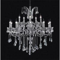 15 Light Up Chandelier With Chrome Finish